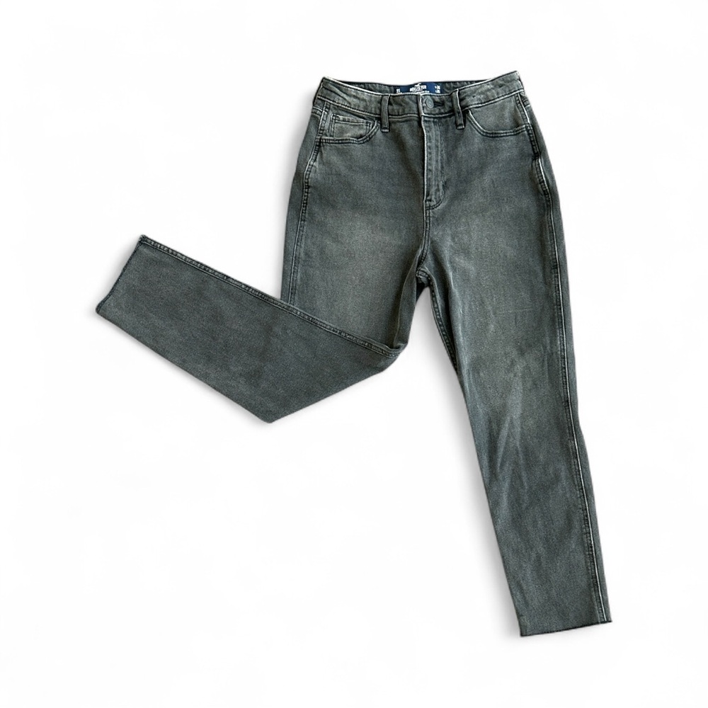 Hollister Mom Jeans Ultra High Rise W26 L25 Gray Vintage Stretch - Picture 6 of 11